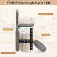 thumbnail image 2 of Qoosea Sourdough Starter Jar, Sourdough Starter Kit with Date Marked Feeding Band, Thermometer and Cloth Cover, Reusable Sourdough Bread Baking Supplies, Home Baking Supplies, 2 of 7