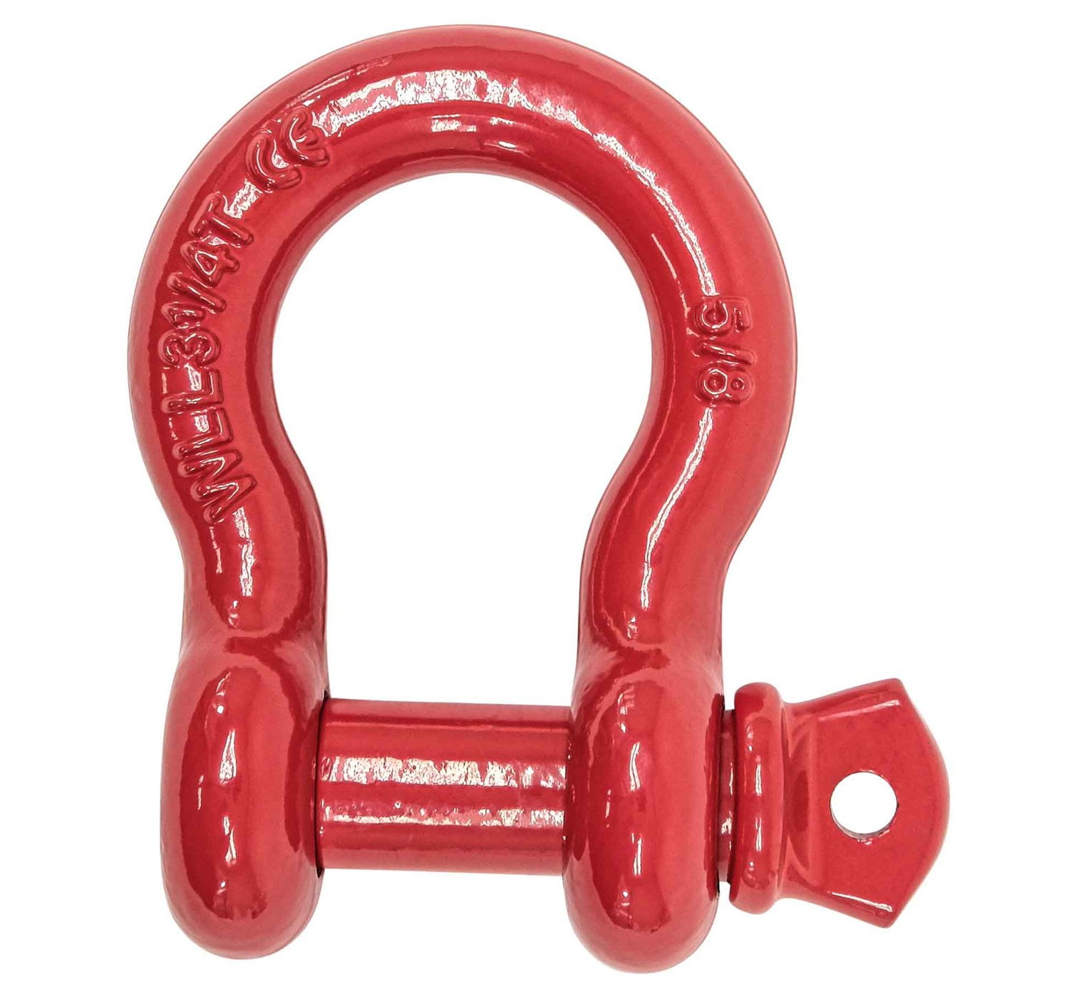 (4 Pack) 5/8" Anchor Shackle Forged Carbon Steel w/ Alloy Screw Pin Load Limit # 3.25 Tons (6,500 lbs) | Double Rust Protection Heavy Duty D Ring Shackle for Towing, Rigging & Vehicle Recovery