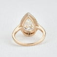 thumbnail image 3 of solitaire jewels 3CT Pear Halo Moissanite Engagement Ring For Women, 14K Yellow Gold, 3 of 5