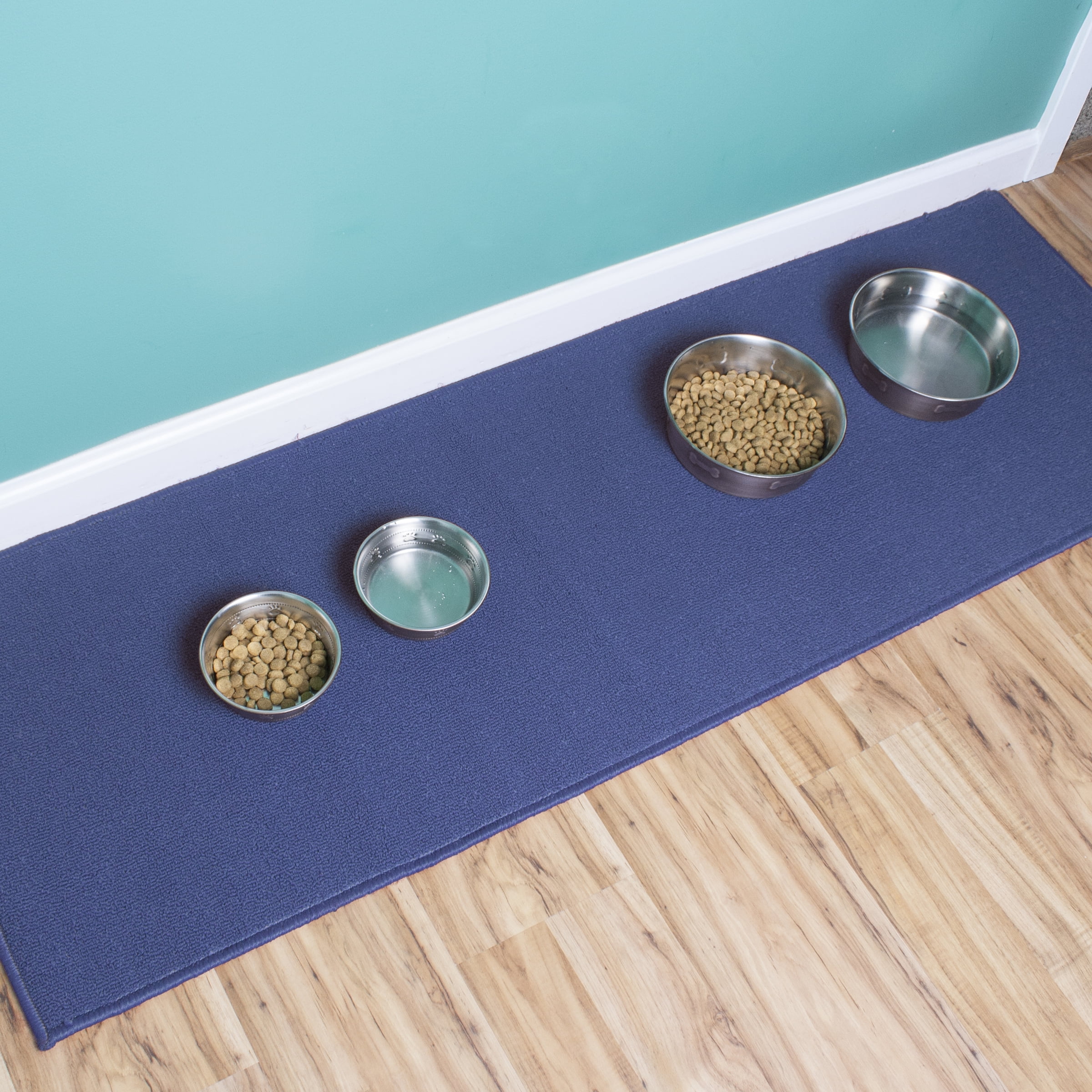 RITZ Solid Rug Runner, 20" x 60", Blue