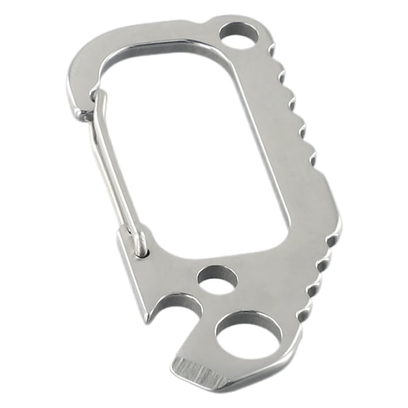 PASILI Outdoor Carabiner D-Ring Key Chain Clip Hook Mountaineering Climbing Buckle Multi-Functional Stainless Steel Spring Key Chain