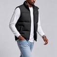 thumbnail image 5 of Men’s Puffer Vest Stand Collar Sleeveless Padded Zip Up Jacket Lightweight Warm Vest with Pockets, 5 of 9
