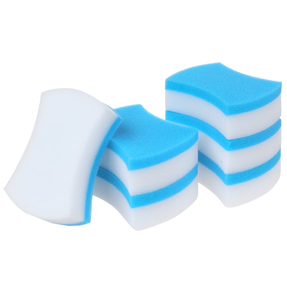 REGALWOVEN Non-Scratch Scrub Cleaning Sponges, Dual-Sided Kitchen Sponges, Sponges for Dishes 6 Pack 3.9"x3.1"x1.2"