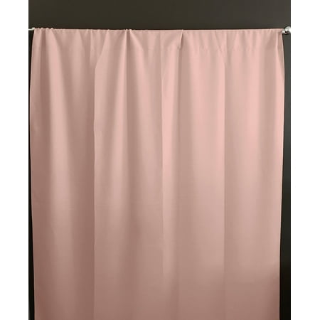 Solid Poplin Window Curtain Or Photography Backdrop Light Peach