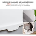 thumbnail image 3 of Absob Cat Litter Box Fully Enclosed Litter Box Holds Odors Prevents Urine and Litter Leakage Assembly Simple Easy to Clean Stylish Furniture with Litter Scoop, 3 of 7