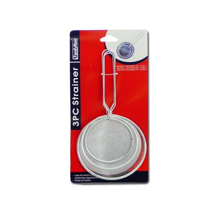 Stainless Steel 3 Pc Strainer Set - SANE - Sewing and Housewares