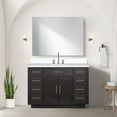 thumbnail image 4 of Shelter 48 in W x 22 in D Black Oak Single Bath Vanity and Cultured Marble Top, 4 of 7