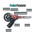 thumbnail image 4 of Belt Polishing Attachment, Maximum 800W Comfortable Control M10 Angle Grinder To Belt Sander Adapter Up and Down 180 Rotation  for Glass Wood Plastic Metal, 4 of 7