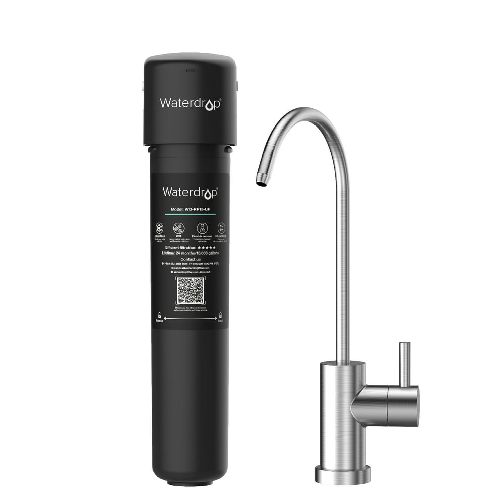 Waterdrop 15UBUF Under Sink Water Filter System, 0.01 Micron Ultra