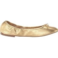thumbnail image 6 of Sam Edelman Felicia Gold Boa Embossed Metallic Slip On Rounded Toe Ballet Flats (Gold Boa Embossed Metallic, 5.5), 6 of 6
