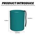 thumbnail image 3 of Fuzoiu Teal Print Car Trash Can,Leakproof Car Trash Can,Hanging Garbage Bin,Vehicle Trash Can, Suitable for Sedans, SUVs, MPVs & Trucks, 3 of 7