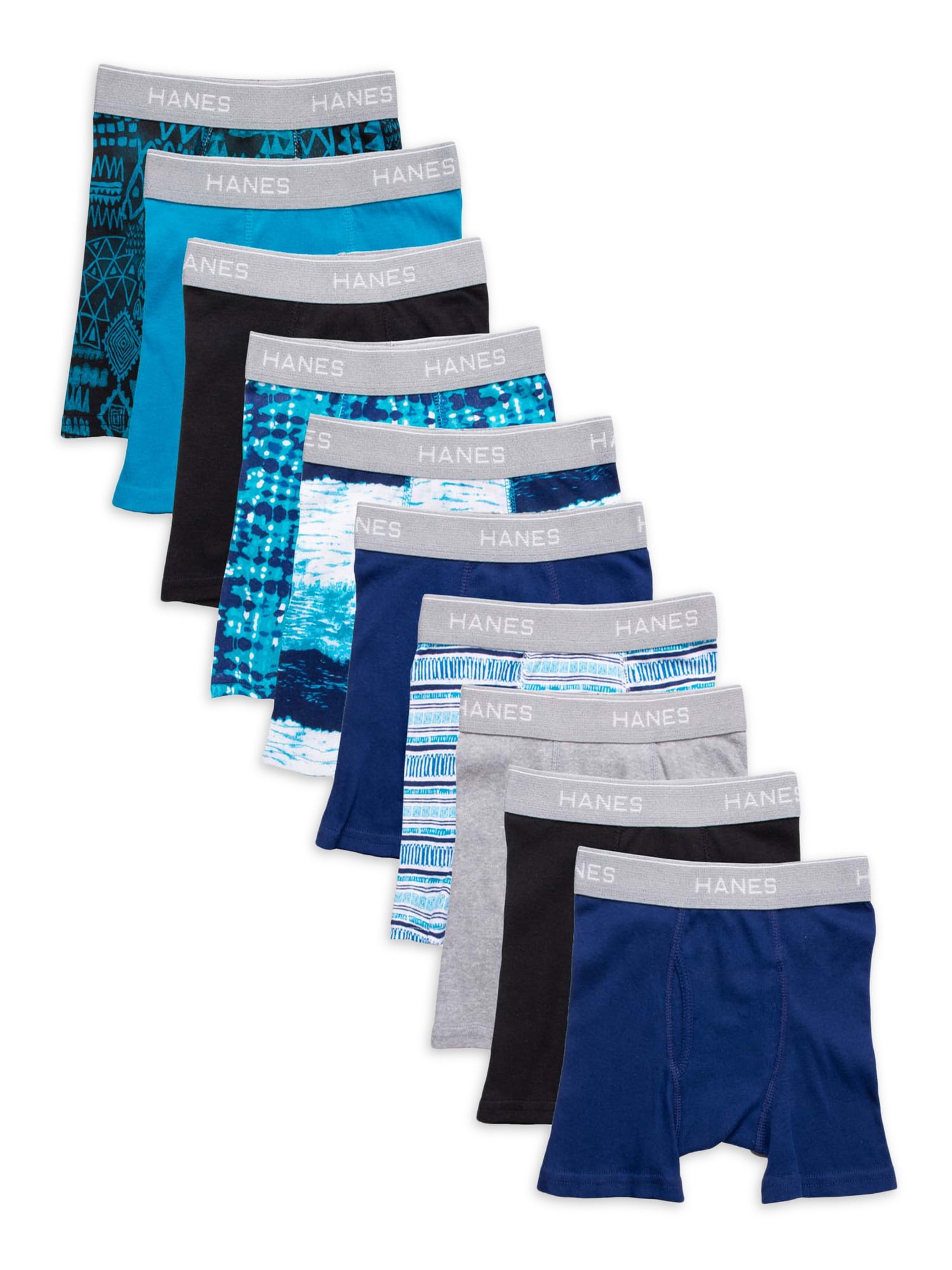 Hanes Boys Underwear, 10 Pack Tagless ComfortFlex Waistband Boxer Brief