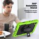 thumbnail image 5 of Funda para Samsung Galaxy Tab A9 8.7'' 2023 (SM-X110/X115/X117), Funda Protectora Resistente a Golpes con Protector de Pantalla, Soporte Giratorio de 360°, Correa para Mano/Hombro y Soporte para, 5 of 9