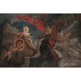 thumbnail image 2 of Anonymous 24x17 Black Ornate Framed Double Matted Museum Art Print Titled: Helios on the Chariot. Allegory with the Coats of Arms of Trąby (Woyna) and Nałęcz (Gorski), 2 of 5