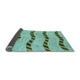 thumbnail image 2 of Ahgly Company Indoor Square Abstract Light Blue Modern Area Rugs, 3' Square, 2 of 4