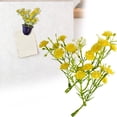 thumbnail image 2 of Realistic Small Artificial Flowers, Faux Blooms for Diy Craft Wedding Bouquet, Plastic Floral Picks for Home Centerpiece Decor, 3X2X2In (Yellow), 2 of 5