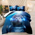 thumbnail image 1 of 3D Digital Printing Animal Cat Wolf Elephant Series Pillowcase Quilt Cover Bedding Three-Piece Set DWX3 135*200, 1 of 2
