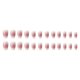 thumbnail image 4 of 24 Pcs Peach Pink Smudge Fake Nails, Gel Nail Kit, 4 of 4