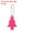 Pink, variant on 6Pcs Reflective Keychain Tags Reflective Pendant Reflector Key Ring Safety Reflector Christmas Tree Shape Silver-White