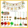 thumbnail image 2 of Happy Camper Party Decoration Kit Banner Cake Topper Balloons Kids Backyard Camp Out Birthday Photo Props Favor Campfire Tent Fun Adventure Party Ideas, 2 of 2