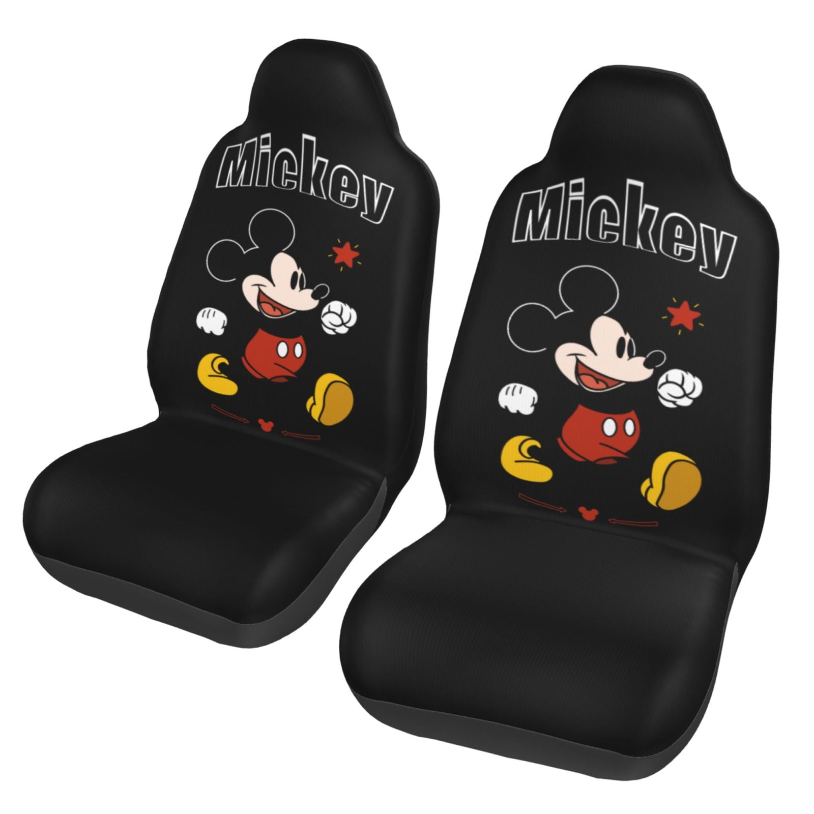 Mickey Car Seat Cover, 2PCS Vehicle Seat Universal Auto Front