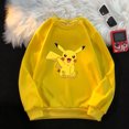 thumbnail image 3 of Kids Crew Neck Sweatshirt Boys Girls Casual Warm Top Anime Cartoon Pikachu Charmander Print Pullover Child Birthday Gift, 3 of 5