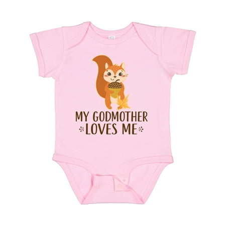 

Inktastic Godmother Loves Me Godson Gift Baby Boy or Baby Girl Bodysuit