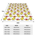 thumbnail image 3 of Salouo Rubber Duck Chicken Bird Print Bed Blankets,Flannel Blanket Comfortable Air Conditioning Blanket Lightweight Blanket for Sofa Bed Travel & Couch -40"x30", 3 of 8