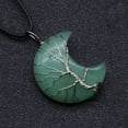 thumbnail image 1 of Xihbxyly Colgante de Amatista, Elegante Collar Envuelto En Aventurina Verde, Diseño Relajante de Cordón de Cuero de Opalita, Regalo Único para Cualquier Ocasión, Accesorio de Moda para Hombres y Muje, 1 of 3