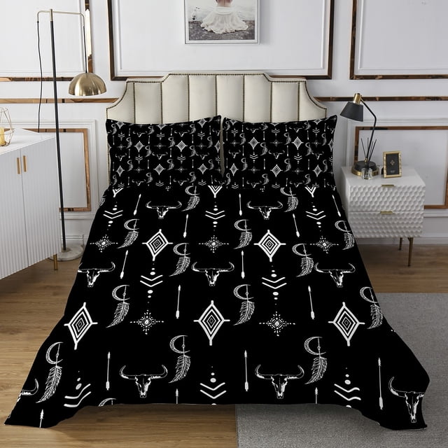 Erosebridal Aztec Coverlet Set King for Teens, Tribal Geometric Bedding Set, Dream Catcher Decor