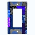 thumbnail image 5 of Metal Light Switch Plate Cover Safari African Tribal Art Pattern Purple Blue SFR010, 5 of 13