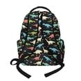 thumbnail image 2 of Xoenoiee Dinosaur Palm Tree Print Toddler Backpack for School Boys Kids, Portable Bookbag Elementary Children Schoolbag Bookbags Casual Travel Back Pack with Zipper Pocket, 2 of 7