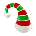 thumbnail image 2 of Sombrero de Navidad Decoración Unisex Gorras de Papá Noel Sombrero de Vacaciones de Navidad Foto Prop Rayas Sumi Verde, 2 of 8