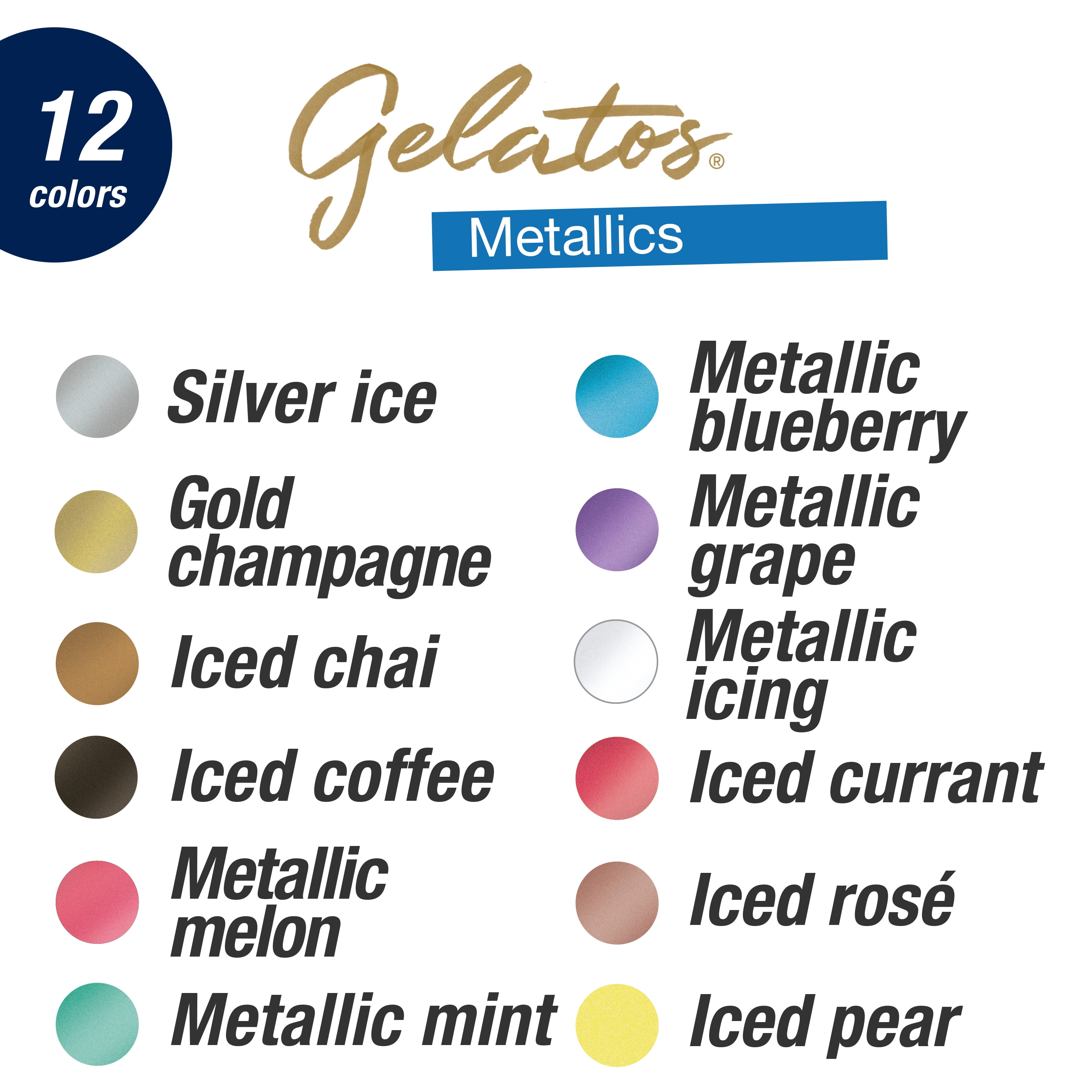 Faber-Castell Gelatos Metallic-15 Piece Gelato Art Set for Adult Beginners