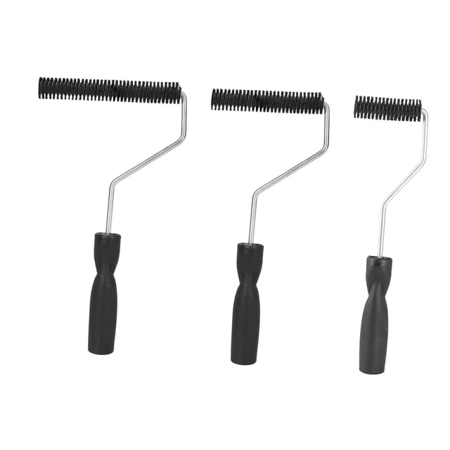 3 rodillos de fibra de vidrio, paletas de burbujas, rodillos laminadores de resina de fibra de vidrio antideslizantes manuales para bañeras y
