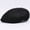 Black, variant on Summer Sun Caps Men Breathable Straw Hats for Men Casual Advanced Forwader Ivy Beret Caps Male Solid Flat Berets for Men