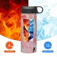 thumbnail image 6 of Yiaed Flamingos Print Water Bottle with Straw Lid, Stainless Steel Double Wall Insulated Water Bottle | Leak-Proof and Spill-Proof Water Bottle, 6 of 8