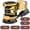 Yellow- for Dewalt, variant on TwoWin 13500 OPM Orbital Sander Compatible with Dewalt 20V Battery, 6 Variable Speeds, with 20 Pcs Sanding Discs, 5" Electric Sander with Dust Collector for Sanding and Polishing(Tool only)