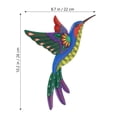 thumbnail image 3 of Metal Hummingbird Wall Decor Iron Hummingbird Wall Decor Metal Bird Sculpture Wall Hanging, 3 of 8