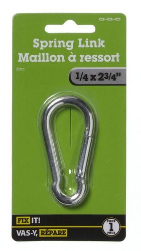 Maillons à ressort1/4 x 2-3/4 po 1 pièce
