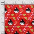 thumbnail image 2 of oneOone Rayon Red Fabric Asian Japanese Fan Sewing Fabric By The Yard Printed Diy Clothing Sewing Supplies 56 Inch Wide, 2 of 4