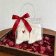 thumbnail image 5 of Calcetines blancos abullonados para San Valentín | Calcetines de forro polar grueso y acogedores para mujeres y niñas | Pack de 2 calcetines cálidos de invierno, 5 of 6
