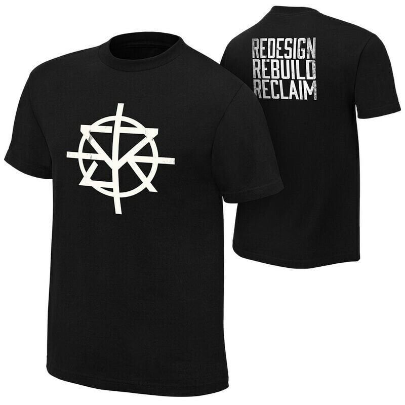 Seth Rollins Mens Black Logo Redesign Rebuild T-shirt M 