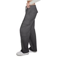 thumbnail image 2 of Pantalones Cargo de Mujer, de Felpa, de Talle Alto, Holgados, Estilo Deportivo, para Mujer, Pantalones Casuales con 8 Bolsillos. Gris Oscuro M, 2 of 8