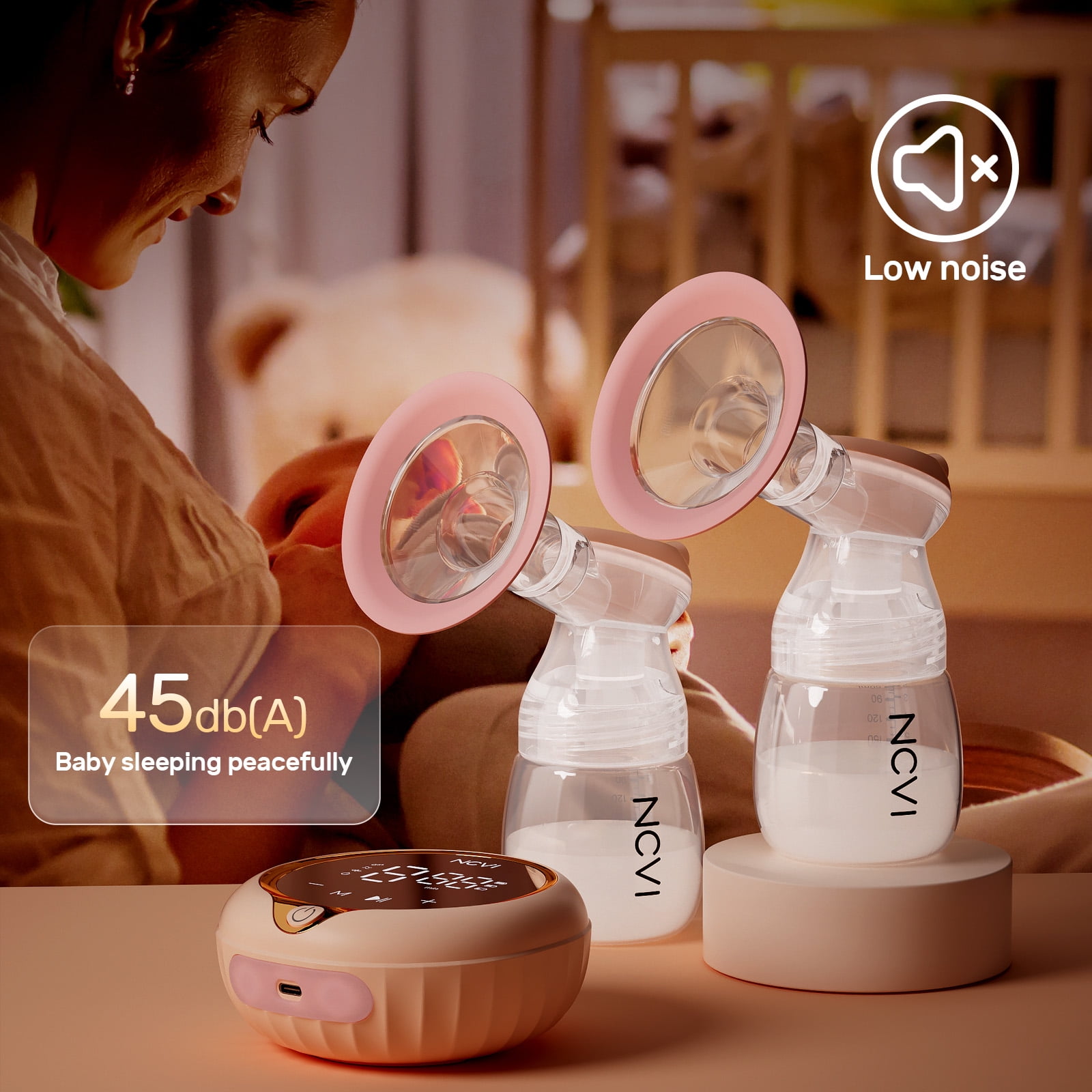 NCVI Double Electric Momcozy Electric Breast Pump 4 Modes & 9 Levels, 4  Sizes, 10 Breastmilk Storage Bags From Dang07, $80.22