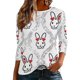 thumbnail image 2 of Xuyuer Women's Easter Printed 3/4 Sleeve T-Shirt, Cute Casual Summer Top Trendy Blouse Outfit for Holiday, 2 of 9