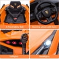 thumbnail image 6 of Gift for Kid! 2V Electric Ride On Car for Kids, Licensed Lamborghini Sian Powered Motorized Vehicles w/ Parent Remote Control, LED Lights Horn, 6 of 7
