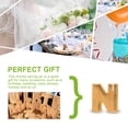 thumbnail image 4 of fastboy Coin Saving Box Wooden Alphabet Letter Shaped Money Jar with Transparent Window Personal Bank, N, 4 of 7