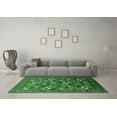 thumbnail image 3 of Ahgly Company Indoor Rectangle Oriental Emerald Green Industrial Area Rugs, 7' x 9', 3 of 4