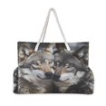 thumbnail image 2 of DIXRUYEE Beach Cooler Travel Tote Bags Beach Bag Fashion Wolves Of The Wild Printed, 2 of 7